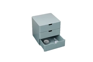2021 New Eco-Friendly Modern Food Grade PS Multifunction Injection Cosmetic Organizer for Makeup Storage