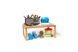 Bamboo Kitchen Cabinet Shelf for Organizing Bamboo Rack Countertop