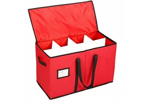 Modern Large Capacity Christmas for Storage Box Foldable Detachable Divided Heavy Duty Oxford Cloth Square Rectangle Storage