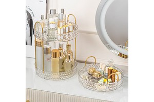 Luxury Multi-layer Stackable Dressing Table Organizer Jewelry Skincare Storage Box For Bathroom Bedroom Storage Holders Racks