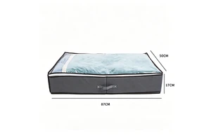 Foldable Under Bed Storage Box, Dustproof Household Storage Organizer Bag for Clothes, Quilts & Toys