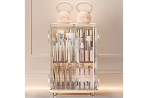 Plastic Beauty Cosmetic Jewelry Skin Care Storage Box Drawer Makeup Organizer