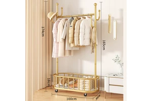 In Living Room Metal Coat Rack Vertical Clothes Hanger Storage Rack in Bedroom Hanging Clothes Rack