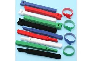 Fastening Wires Cords Wire Organizer Straps Adjustable Reusable Self Locking Double Side Hook and Loop Cable Ties