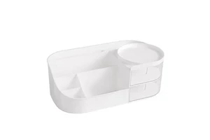 Cosmetic Storage Box Desktop Dressing Table Makeup Mirror Skin Care Product Shelf Lipstick Drawer Type Organizer