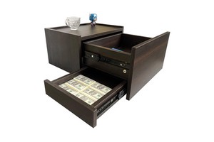 Floating Nightstand Wall Mounted Concealment Furniture Night Stand with Drawer Hanging Bedside Table