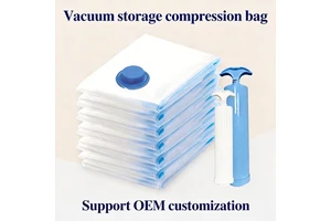 Vacuum Storage Bag Clothing Organizer Wardrobe Clothes Quilts Jacket Compression Sealed Moisture-Proof PA+PE Material 20-35L