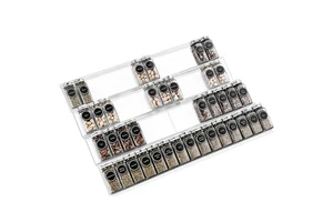 Adjustable Expandable Acrylic Spice Rack Tray Spice Drawer Organizer for Kitchen Drawers Cabinet Store