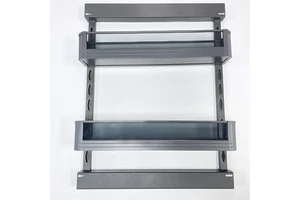Modern Kitchen Cabinet Hardware Accessories 2-Layer Base Cabinet Storage Pull-Out Basket with Nanometer Material