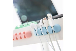 2pcs Set Cable Clips Organizer Plug Holder Cable Hanger Winder Wire Cord Cable Storage Rack Plug Hook