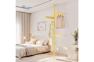 YIJIALE Factory Direct Low Moq Portable 3Wings Coat Rack No Tools Needed Anti-Slip Base Home Decor Coat & Bag Rack