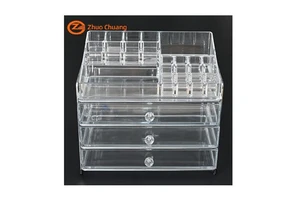 Wholesale High Quality Acrylic Makeup Storage Box Clear Cosmetic Jewelry Storage Boxes With Drawer