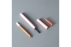 OEM Eyebrow Pencil Case Plastic Cosmetic Packaging Tube Eyebrow Pen Container For Private Label