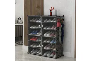 Free Installation of Shoe Box Folding Shoe Cabinet Transparent Shoe Cabinet
