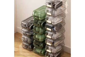 Shoe Box Storage, Household Shoe Storage, Plastic Transparent Sorting, Thickened Moisture-proof