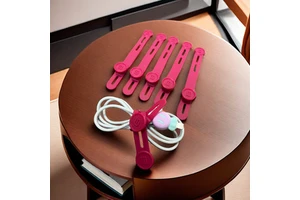 Factory Stock Silicone Zip Tie Adjustable Cable Organizer Ethernet Wire Harness Customized Color Length Durability ISO9001