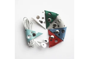 Cable Storage Organizer Clips Pu Mini Cheese Charging Cable Management for Travel Desk Home Secure Tidy Data Cable Holders