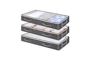 Breathable Under the Bed Storage Box Eco-Friendly Fabric Collapsible Underbed Storage Bag Bed Storage Box for Promotion