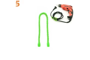 Reusable Silicone Wire Rope Clip Twist Tie for Wire Accessories Storage
