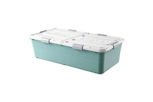 Factory Customized Transparent Colorful Under Bed Box Storage With Lid for Toys Clothes