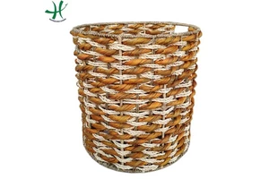 Summer Woven Storage Basket Clothes Storage Basket for Home Use & Organization Customizable Color & Size Handles