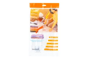Functional Plastic Vacuum Storage Bag 50x60 Space Saver Clothing Organizer for Wardrobe Bedroom Use