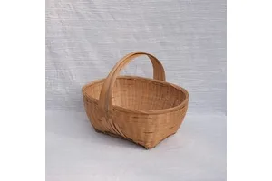 Handmade Bamboo Weave Storage Basket for Fruit and Vegetable Storage with Handle