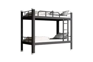 Double Deck Bed For Sale Bed Iron Bunk Steel Frame Beds Lit Superpos En Metal Travailleur Lit Adulte Superpos