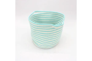 Blue and White Fresh air Fabric Woven High Quality Storage Basket