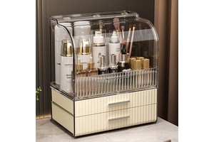 Cosmetic Makeup Organizer Storage Box Conveniently Organizes Your Makeup Products