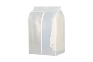 Household Plastic Simple Storage Bag Washable Hanging Clothes Cover for Bedroom Dust Control Convenient Cover for Clothes