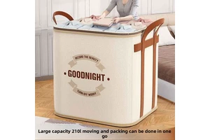 Large-capacity Folding Non-Woven Fabric Cube-shaped Durable Lightweight Sewing Storage Bag for Clothes Bedding Seasonal Moving