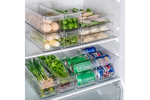 Multipurpose Plastic Storage Bins Ideal for Kitchen Office and Pantry Organization