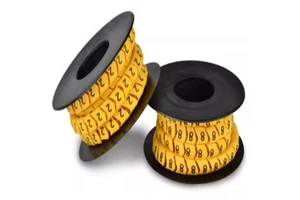 Yellow PVC Plastic Insulation Cable Marker Sleeve For Wire Cable Organization-Wiring Accessories Product