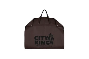 Customized Thickened Non-Woven Garment Bag with Dustproof & Moisture-proof Features for High-end Brown Clothing Storage