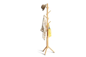 Factory Price Manufacturers Tree Shaped Wooden Adjustable Coat Tree Rack Hanger Stand