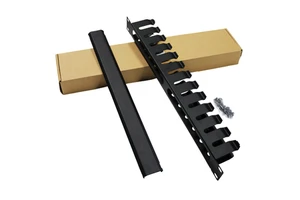 Custom 19inch 1U 24 Ports Cable Manager Network Rack Mount Steel Cable Organizer Data Center Wiring Accessories Black 1.2mm