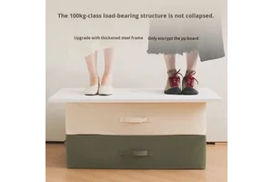 NFS Large-Capacity Classic Multifunction Under-Bed Storage Box Flat Drawer-Type Quilt Clothing Folding Moisture-Proof Fabric