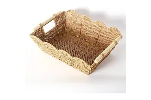 Scallop woven basket made eco-friendly seagrass, storage cabinets and baskets made from natural, creating a warm and safe space.