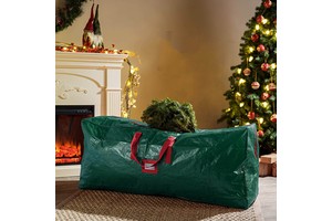 Large Capacity Christmas Tree Moving Storage Bag Carrying Plastic PP Woven Duffle Bags With Zipper