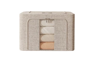Large Foldable Closet Storage Canvas Underbed Multipurpose Fabric Bed Sheet Organizer Clothes Storage Bags for Bedding