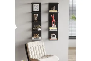 Multi-layer Wall Shelf Storage Rack for Home Living Room Bedroom-Modern Design Wall Hanging Decoration