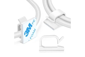 Self-adhesive Wire Tie Cable Clamp Plastic Fixation Clips Electric Wire Reticle Storage Organizer Wiring Accessories
