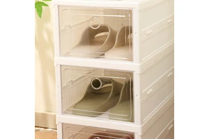 ShenYu 10 Inch Modern Plastic Shoe Racks Home Foldable Shoe Rack Organizer Storage Box Shoe Organizer