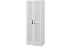 White Adjustable Shelf Storage Cabinet Pantry Cupboard for Kitchen Organization