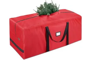 Christmas Tree Storage Bag - Suitable for Artificial Christmas Trees - Features Durable Handles and Zippers - With Card Slots