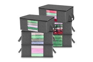 Large capacity cotton quilt storage and organizing bag clothes storage non-woven fabric storage bag