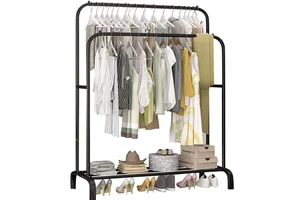 New Storage Coat Stand Portable Cloth Rack Space Saving Clothes Hangers