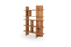 Modern Solid Wood Adjustable Wall Shelf Display Rack Storage Organizer for Bedroom Apartment Villa Living Room Entry Hall Home