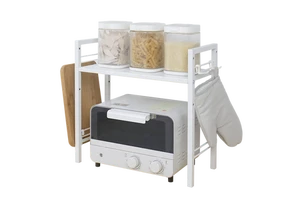 2 Tier Adjustable Kitchen Appliance Storage Organizer Kitchen Accessories Storage Rack Countertop Appliances Shelves